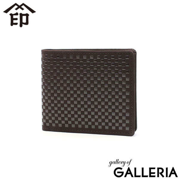 印傳屋 二つ折り財布 レディース メンズ ブランド INDEN-YA 財布 本革 革 鹿革 ミニ財布 軽量 軽い コンパクト 薄い 小さめ 小銭入れなし 漆 市松模様 印伝屋 上原勇七 甲州印伝 日本製 INISHIE 札入I 9902