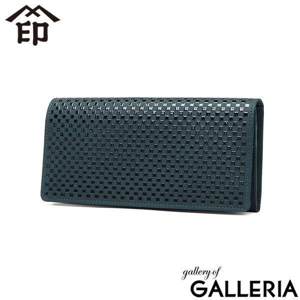 印傳屋 長財布 レディース メンズ ブランド 大容量 革財布 INDEN-YA 財布 革 本革 鹿革 ロングウォレット 小銭入れ カード 日本製 大人 上品 おしゃれ 和風 和柄 漆 印伝 上原勇七 甲州印伝 INISHIE 束入M 9904