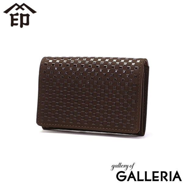 印傳屋 名刺入れ レディース メンズ ブランド カード 大容量 INDEN-YA レザー 革 本革 鹿革 カードケース かぶせ 日本製 大人 ビジネス おしゃれ 和風 和柄 漆 印伝 上原勇七 甲州印伝 INISHIE 名刺入C 9906