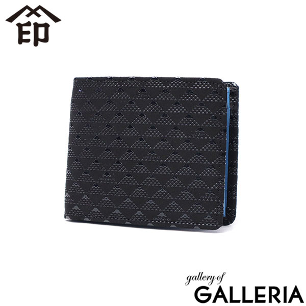 印傳屋 二つ折り財布 レディース メンズ ブランド INDEN-YA 財布 本革 革 鹿革 二つ折り コンパクト 小さめ 軽い 軽量 小銭入れ おしゃれ 革財布 漆 富士山 印伝屋 上原勇七 甲州印伝 日本製 たかね 札入J 2803