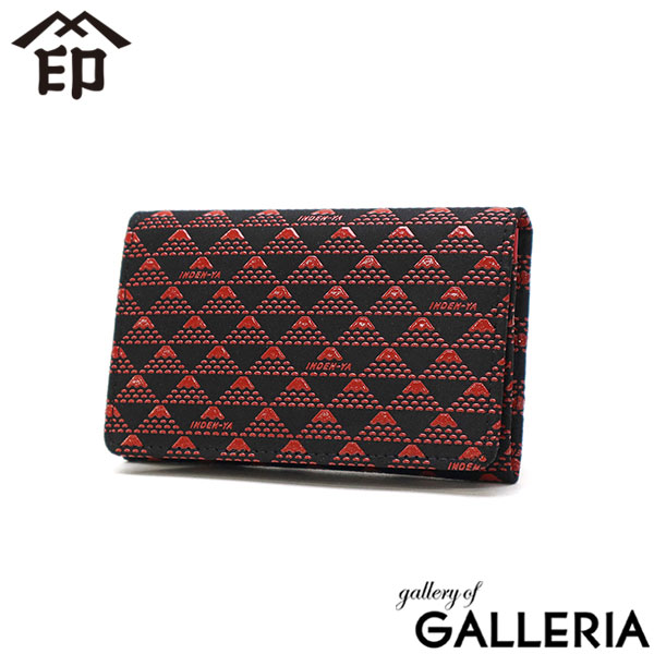 印傳屋 名刺入れ レディース メンズ 本革 革 INDEN-YA ブランド 薄型 スリム 軽量 軽い カードケース カード収納 名刺 カード マチ付き おしゃれ 鹿革 漆 富士山 印伝屋 上原勇七 甲州印伝 日本製 たかね 名刺入 2804