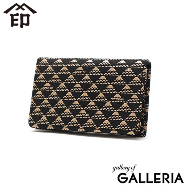 印傳屋 名刺入れ レディース メンズ 本革 革 INDEN-YA ブランド 薄型 スリム 軽量 軽い カードケース カード収納 名刺 カード マチ付き おしゃれ 鹿革 漆 富士山 印伝屋 上原勇七 甲州印伝 日本製 たかね 名刺入 2804