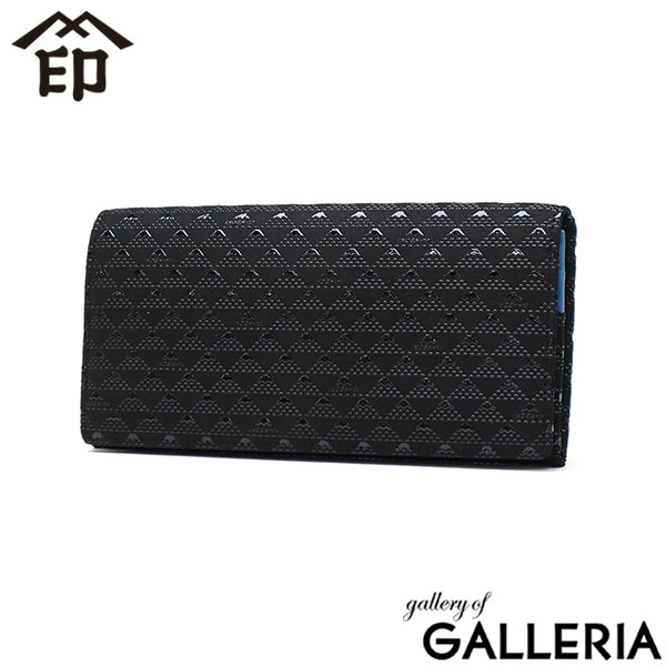 印傳屋 長財布 レディース メンズ 薄い INDEN-YA 財布 ブランド 本革 革 鹿革 軽い 軽量 スリム 小銭入れ 小銭入れあり カード おしゃれ 革財布 漆 富士山 印伝屋 上原勇七 甲州印伝 日本製 たかね 束入M 2808