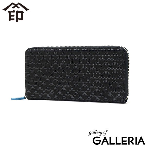 印傳屋 長財布 レディース メンズ 薄い INDEN-YA 財布 ブランド ラウンドファスナー 本革 革 鹿革 軽い 軽量 小銭入れ カード おしゃれ 革財布 漆 富士山 印伝屋 上原勇七 甲州印伝 日本製 たかね 束入F 2810