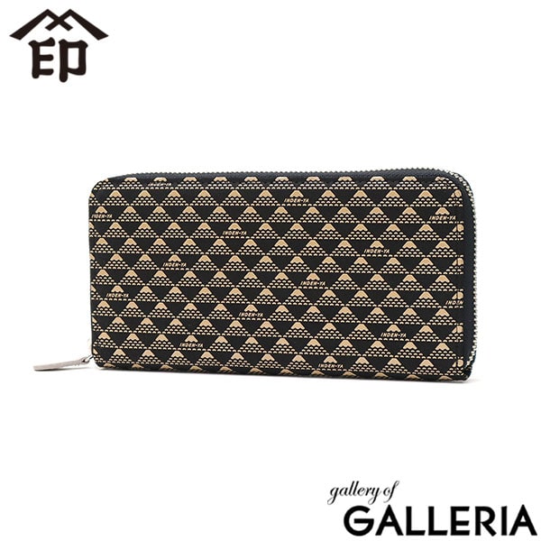 印傳屋 長財布 レディース メンズ 薄い INDEN-YA 財布 ブランド ラウンドファスナー 本革 革 鹿革 軽い 軽量 小銭入れ カード おしゃれ 革財布 漆 富士山 印伝屋 上原勇七 甲州印伝 日本製 たかね 束入F 2810