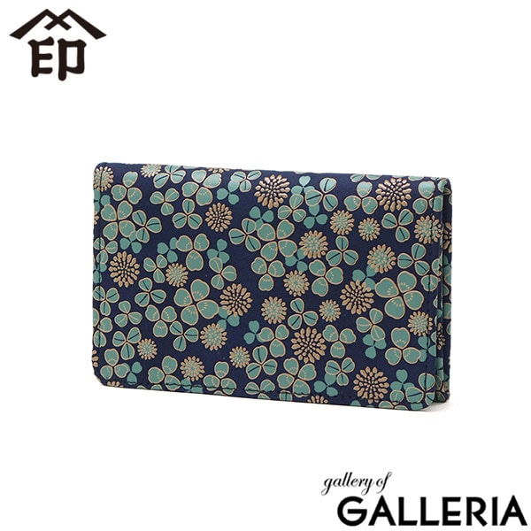 印傳屋 名刺入れ レディース ブランド 女性用 本革 革 薄型 可愛い カード 印伝 女性 カードケース かぶせ 大人 ビジネス おしゃれ 花柄 四つ葉 上品 コンパクト 日本製 上原勇七 甲州印伝 白詰草 名刺入 7306