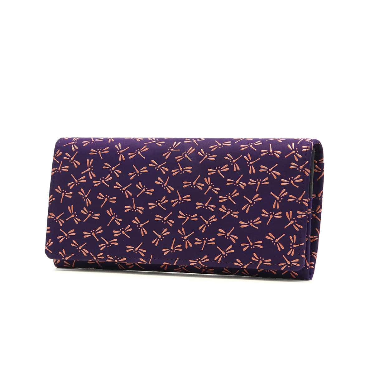 印傳屋 長財布 印伝 財布 インデンヤ INDEN-YA 束入Q 本革 革 かぶせ レディース メンズ 上原勇七 甲州印伝 和小物 漆 和柄 日本製 トンボ 2308