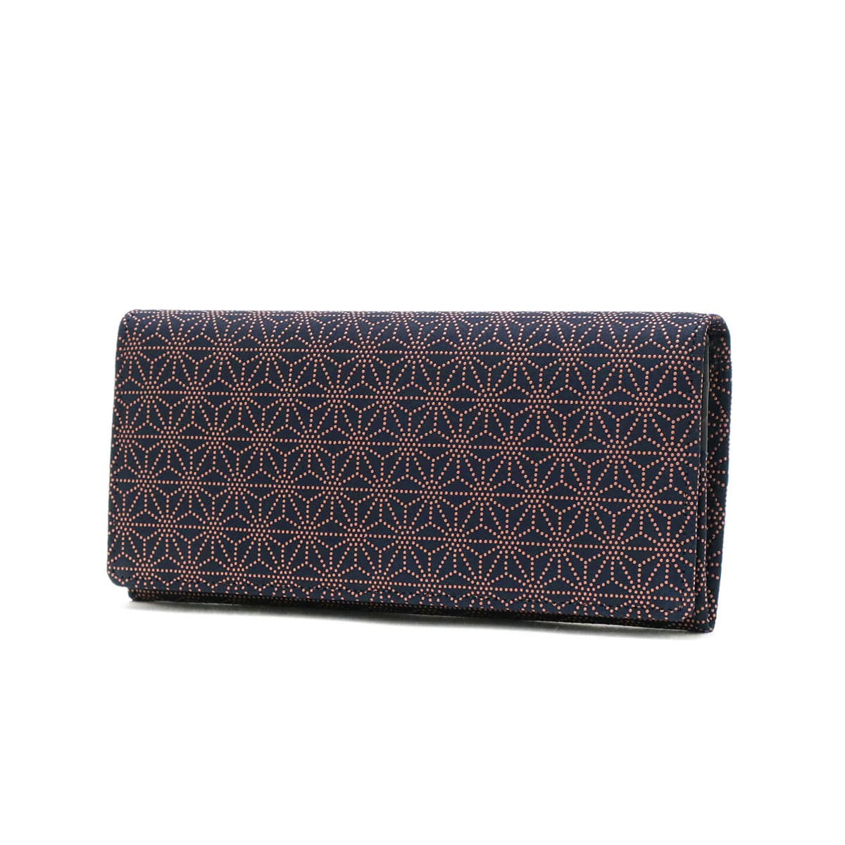 印傳屋 長財布 印伝 財布 インデンヤ INDEN-YA 束入Q 本革 革 かぶせ レディース メンズ 上原勇七 甲州印伝 和小物 漆 和柄 日本製 トンボ 2308