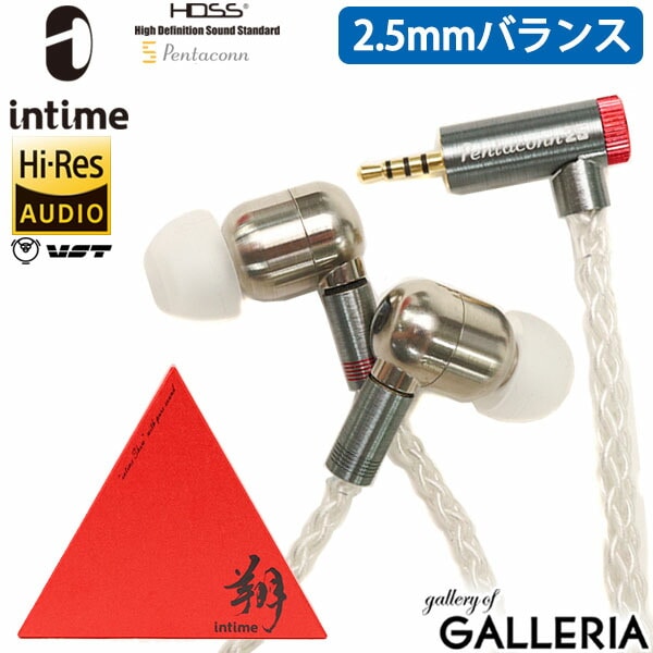 受注生産商品 1年保証  イヤホン 有線 ハイレゾ アンティーム intime 翔 2.5mmプラグ イヤフォン カナル型 ハイブリッド型 リケーブル 高音質 日本製 オーツェイド O2aid