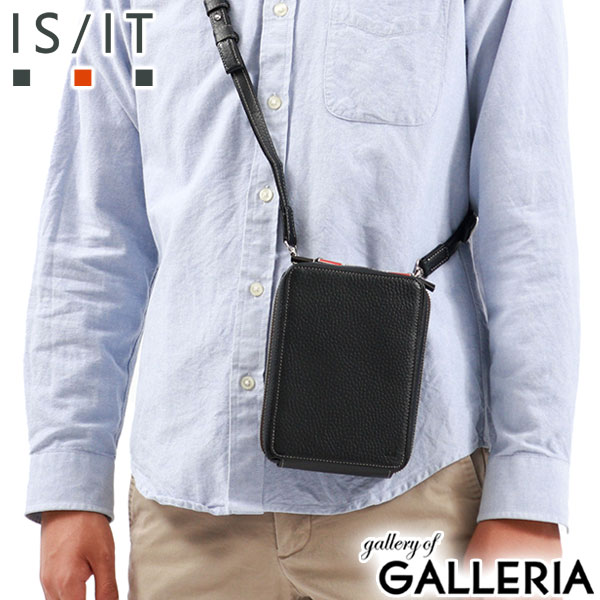 イズイット ショルダーバッグ メンズ レディース ブランド IS/IT スマホショルダー ショルダー バッグ ストラップ 大人 小さめ 30代 40代 斜めがけ かっこいい 本革 レザー ミニ 軽量 革 ノボ 972113