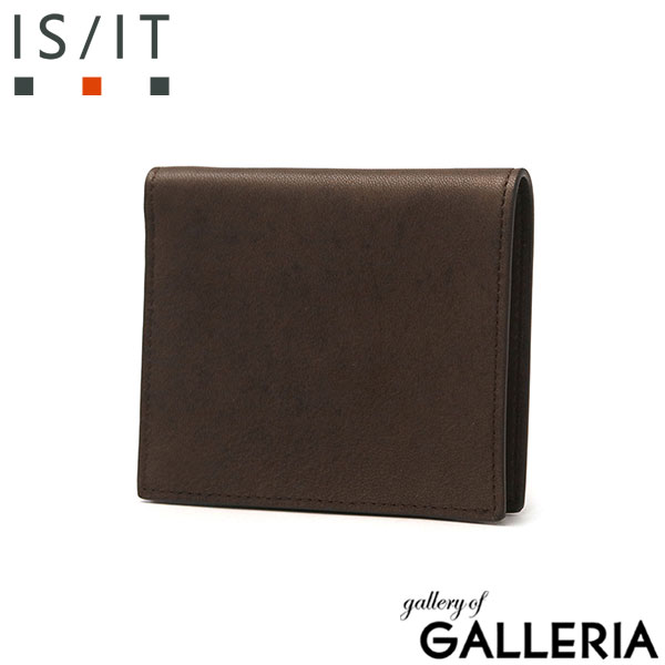 イズイット 二つ折り財布 メンズ レディース IS/IT 財布 ブランド 革 本革 羊革 ラム レザー 二つ折り 小さい 薄い コンパクト 軽量 軽い 柔らかい シンプル 小銭入れ無し 934612