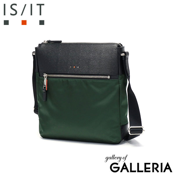 IS/IT ショルダーバッグ メンズ 斜めがけバッグ ブランド イズイット バッグ 小さめ 小さい コンパクト 薄型 薄い 斜めがけ 革 レザー 本革 ナイロン B5 日本製 縦 縦型 シンプル アンプル AMPOULE 959102
