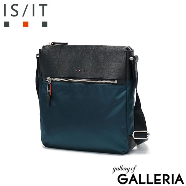 IS/IT ショルダーバッグ メンズ 斜めがけバッグ ブランド イズイット バッグ 小さめ 小さい コンパクト 薄型 薄い 斜めがけ 革 レザー 本革 ナイロン B5 日本製 縦 縦型 シンプル アンプル AMPOULE 959102