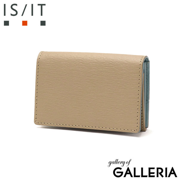 IS/IT 名刺入れ メンズ レディース 革 ブランド イズイット カードケース 名刺ケース おしゃれ 本革 スリム 2ポケット名入れ可能 名入れ 30代 40代 薄型 コンパクト 軽い 小さい ノボII 972622