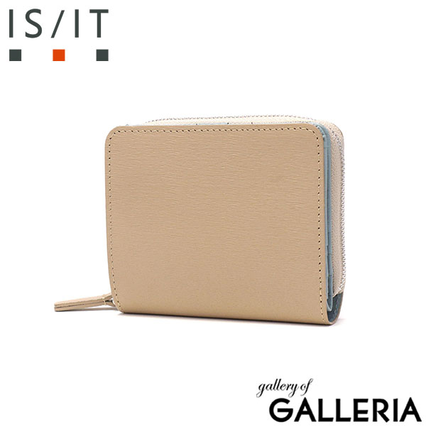 IS/IT 二つ折り財布 メンズ レディース ブランド ファスナー イズイット 財布 小銭入れあり 二つ折り サイフ ウォレット コンパクト 本革 革 レザー エンボスレザー カード ブランド ノボII 972624