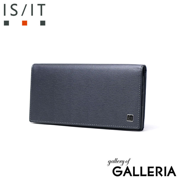 IS/IT 長財布 メンズ レディース かぶせ 財布 イズイット ブランド 大容量 カード 革 本革 牛革 レザー ネイビー ブラック シルバー 黒 フラップ 小銭入れ 男性 女性 ポリマー POLYMER かぶせ長財布 989606