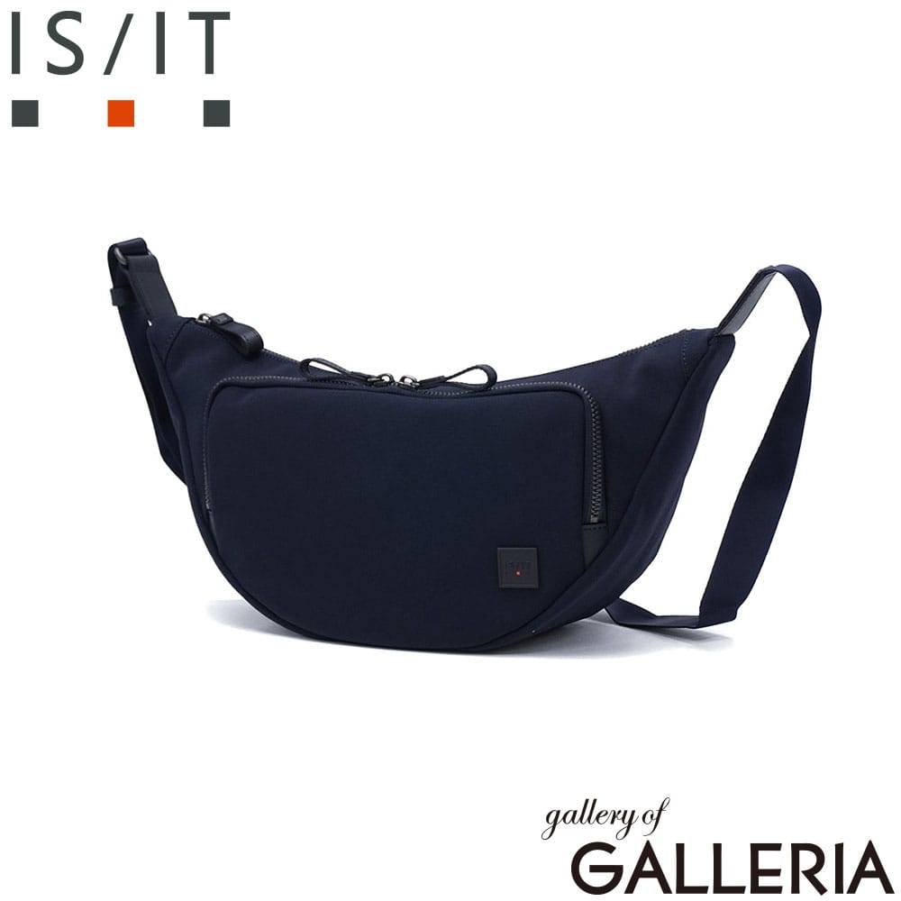 イズイット IS/IT ショルダーバッグ 斜め掛けバッグ 三日月 男性 ハーフムーン 半月型 ラウンド 日本製 旅行 トリクル 963112