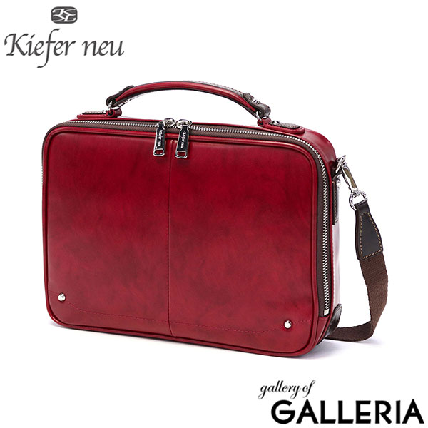 キーファーノイ ブリーフケース 本革 メンズ レディース 薄型 黒 レザー ブランド Kiefer neu バッグ 革 牛革 小さめ 小さい ミニ イタリアンレザー ビジネス 軽量 軽い 通勤 40代 50代 2WAY ショルダーバッグ Ciao KFN1672C