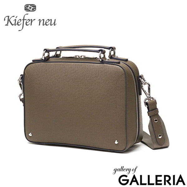 キーファーノイ ショルダーバッグ メンズ レディース ブランド Kiefer neu 斜めがけ 小さめ 大人 軽量 かっこいい 2WAY 本革 革 レザー A5 ショルダー バッグ 横長 ミニショルダー Sottile Box2wayミニショルダー KFN8006S