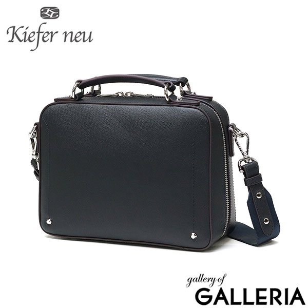 キーファーノイ ショルダーバッグ メンズ レディース ブランド Kiefer neu 斜めがけ 小さめ 大人 軽量 かっこいい 2WAY 本革 革 レザー A5 ショルダー バッグ 横長 ミニショルダー Sottile Box2wayミニショルダー KFN8006S