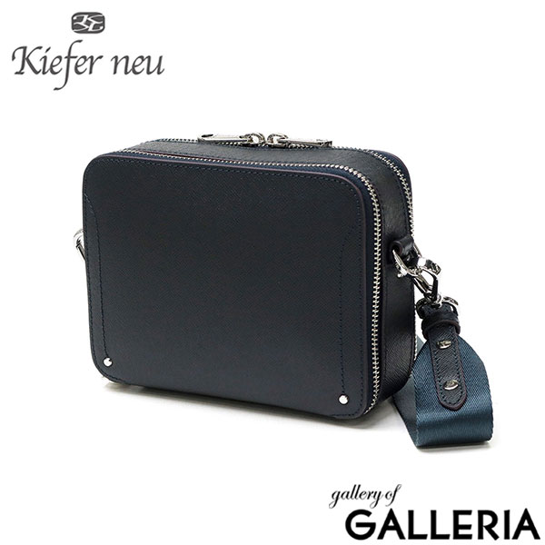 キーファーノイ ショルダーバッグ メンズ レディース ブランド Kiefer neu 斜めがけ 小さめ 大人 軽量 かっこいい 本革 革 レザー ショルダー バッグ 横長 スクエア ミニショルダー Sottile 横型BOXミニショルダー KFN8007S