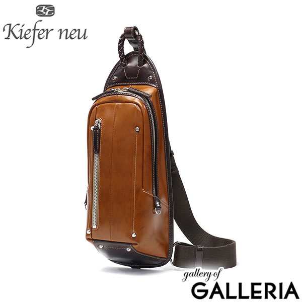 キーファーノイ ボディバッグ メンズ レディース 本革 Kiefer neu バッグ ブランド 軽量 軽い コンパクト 革 旅行 50代 40代 縦 縦型 斜めがけ 斜めがけバッグ レザー シンプル おしゃれ ワンショルダーバッグ Ciao KFN16002C