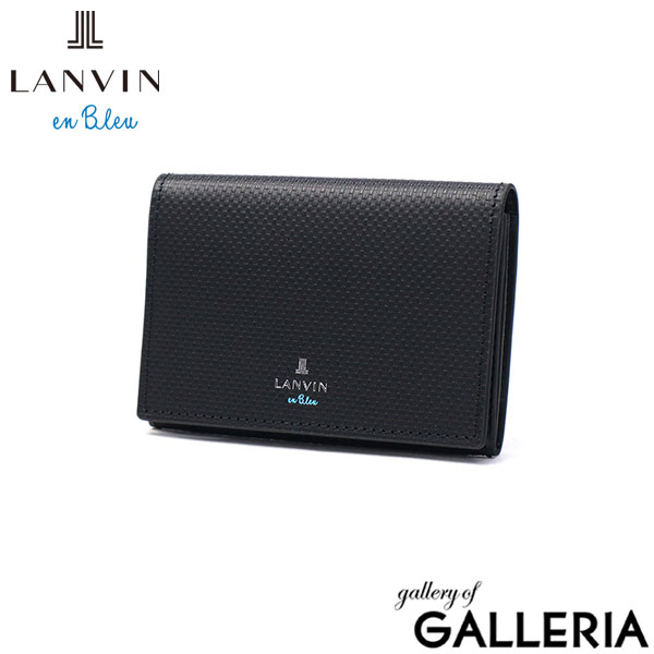 ランバン オン ブルー 名刺入れ メンズ 本革 レザー LANVIN en Bleu ブランド 薄型 革 牛革 カードケース ビジネス オフィス おしゃれ きれいめ ササマチ スリム ワグラムII 504611