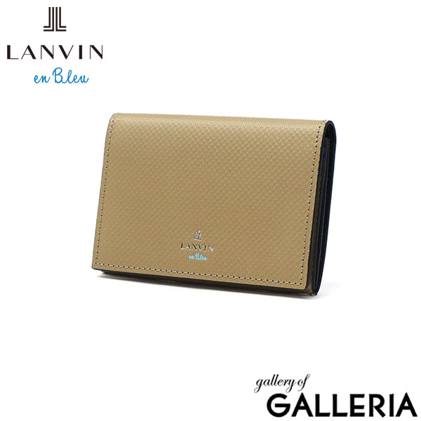 ランバン オン ブルー 名刺入れ メンズ 本革 レザー LANVIN en Bleu ブランド 薄型 革 牛革 カードケース ビジネス オフィス おしゃれ きれいめ ササマチ スリム ワグラムII 504611