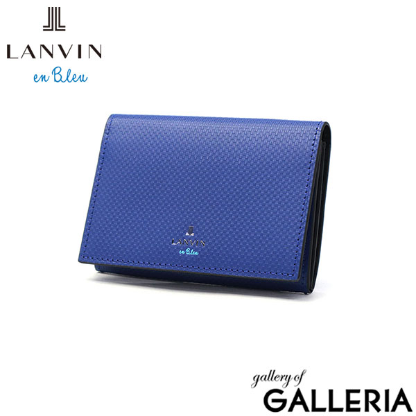 ランバン オン ブルー 名刺入れ メンズ 本革 レザー LANVIN en Bleu ブランド 薄型 革 牛革 カードケース ビジネス オフィス おしゃれ きれいめ ササマチ スリム ワグラムII 504611