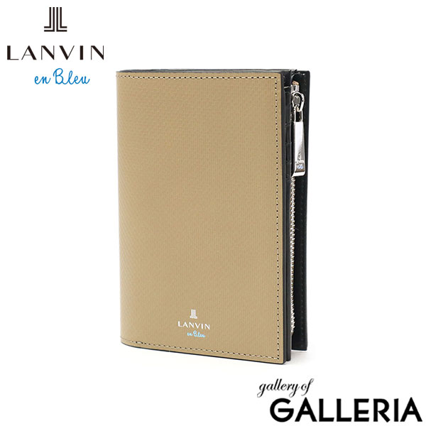 ランバン オン ブルー 財布 メンズ 二つ折り LANVIN en Bleu 二つ折り財布 ブランド カードがたくさん入る 本革 革 牛革 軽い 軽量 小銭入れ カード シンプル おしゃれ 大人 ミドルウォレット ワグラムII 504615
