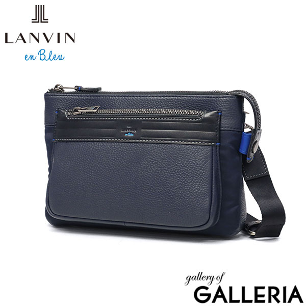 ランバン オン ブルー クラッチバッグ メンズ 小さめ 本革 ブランド LANVIN en Bleu バッグ ショルダーバッグ 斜めがけ セカンドバッグ クラッチ 手持ち 上品 A5 2WAY レイト クラッチショルダー 511101