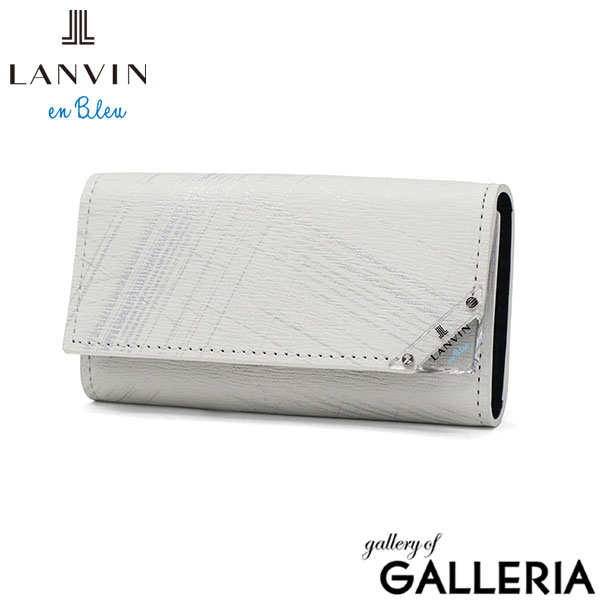 ランバン オン ブルー キーケース メンズ 革 ブランド LANVIN en Bleu レザー 本革 牛革 キー 鍵 軽量 おしゃれ 革小物 ケース 鍵入れ コンパクト スリム 薄い 大人 男性 30代 40代 プレゼント アクア 513621