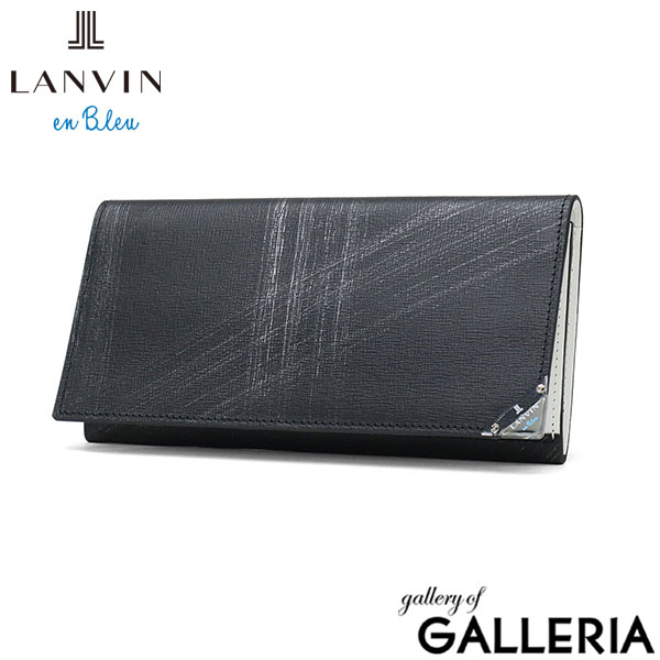 ランバン オン ブルー 長財布 メンズ LANVIN en Bleu 財布 薄い ブランド 本革 レザー 革 スリム 薄型 シンプル 軽量 カード入れ 多い おしゃれ 大人 男性 30代 40代 プレゼント かっこいい アクア 513624