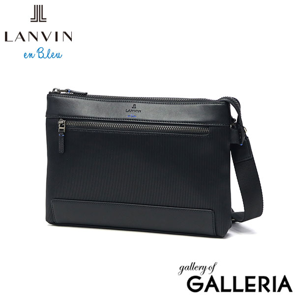 ランバン オン ブルー クラッチバッグ メンズ ブランド LANVIN en Bleu 2WAY ショルダーバッグ 斜めがけ セカンドバッグ クラッチ 手持ち ビジカジ PVC ストライプ A5 バンプ クラッチショルダー 517121