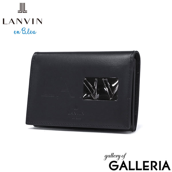 ランバン オン ブルー 名刺入れ メンズ 本革 LANVIN en Bleu ブランド 薄型 スリム レザー 牛革 カードケース かぶせ 大人 ビジネス 上品 おしゃれ シンプル 革小物 型押し ロゴ ディアブロ 名刺 519601