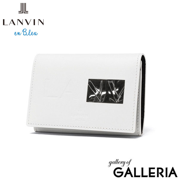 ランバン オン ブルー 名刺入れ メンズ 本革 LANVIN en Bleu ブランド 薄型 スリム レザー 牛革 カードケース かぶせ 大人 ビジネス 上品 おしゃれ シンプル 革小物 型押し ロゴ ディアブロ 名刺 519601