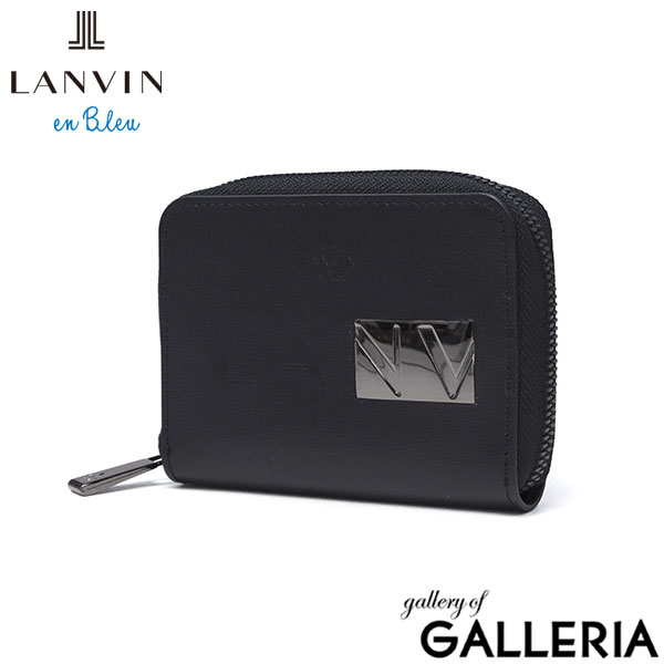 ランバン オン ブルー キーケース メンズ スマートキー 革 LANVIN en Bleu カード 免許証 ブランド おしゃれ 本革 牛革 レザー ファスナー 大きめ カードケース 一体型 4連 鍵入れ ロゴ ディアブロ 519602
