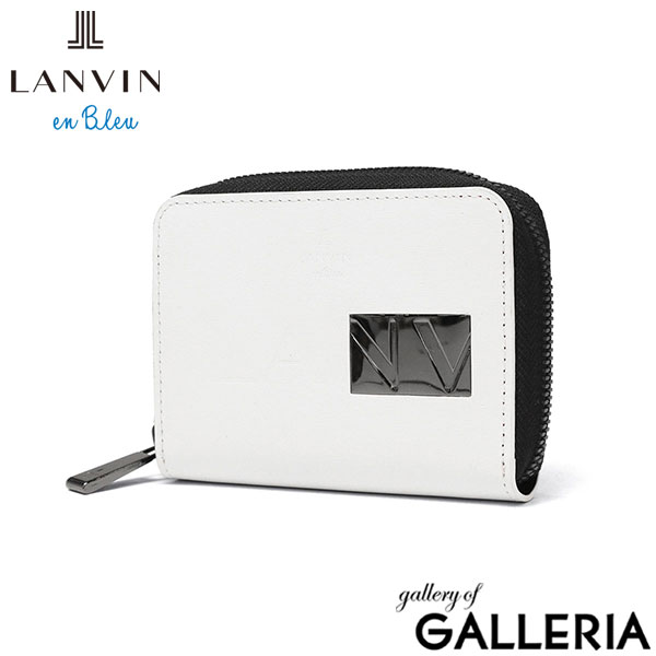 ランバン オン ブルー キーケース メンズ スマートキー 革 LANVIN en Bleu カード 免許証 ブランド おしゃれ 本革 牛革 レザー ファスナー 大きめ カードケース 一体型 4連 鍵入れ ロゴ ディアブロ 519602