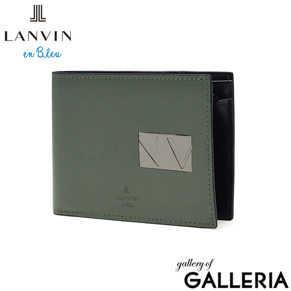 ランバン オン ブルー 二つ折り財布 財布 メンズ ブランド 二つ折り LANVIN en Bleu 小銭入れあり おしゃれ 本革 牛革 レザー 二つ折 大人 コンパクト 男性 誕生日 プレゼント ロゴ ディアブロ 519603