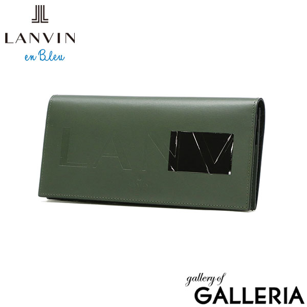 ランバン オン ブルー 長財布 メンズ 薄い 本革 LANVIN en Bleu 財布 革 牛革 ブランド 軽量 軽い かぶせ フラップ 小銭入れ 小銭入れ付き 薄型 スリム 革財布 おしゃれ シンプル ロゴ ディアブロ 519605