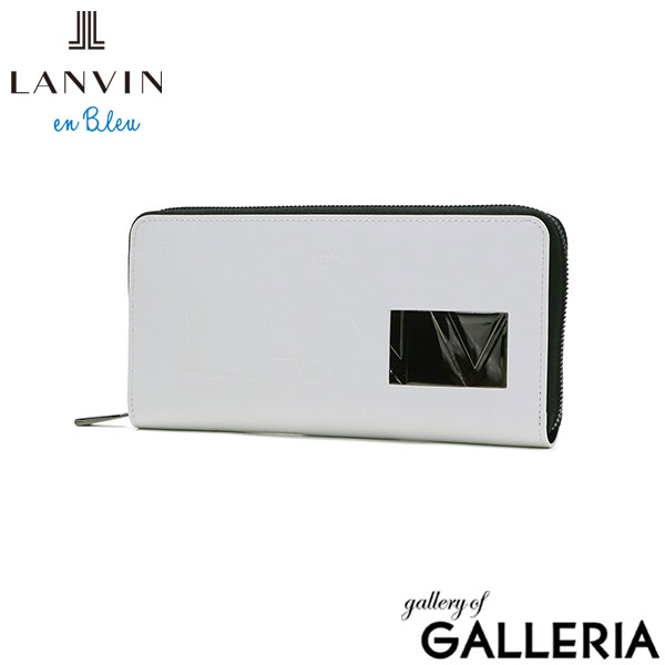 ランバン オン ブルー 長財布 メンズ 本革 革 レザー LANVIN en Bleu 財布 ウォレット ブランド 大容量 ラウンドファスナー ファスナー 黒 ブラック 軽い 軽量 小銭入れ 小銭 小銭入れあり ディアブロ 519606