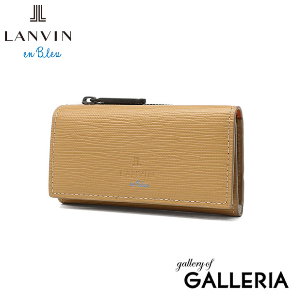ランバン オン ブルー キーケース メンズ 本革 革 小銭入れ おしゃれ LANVIN en Bleu ブランド レザー 小銭入れ 小銭入れ付き コインケース 一体型 コンパクト キー 鍵 軽量 スタンパ 522601