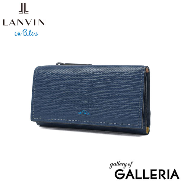 ランバン オン ブルー キーケース メンズ 本革 革 小銭入れ おしゃれ LANVIN en Bleu ブランド レザー 小銭入れ 小銭入れ付き コインケース 一体型 コンパクト キー 鍵 軽量 スタンパ 522601