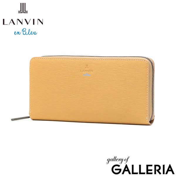 ランバン オン ブルー 長財布 メンズ ロングウォレット 小銭入れあり LANVIN en Bleu ブランド おしゃれ シンプル 大人 上品 ラウンドファスナー 財布 レザー 本革 牛革 札入れ 小銭入れ カード スタンパ 522605