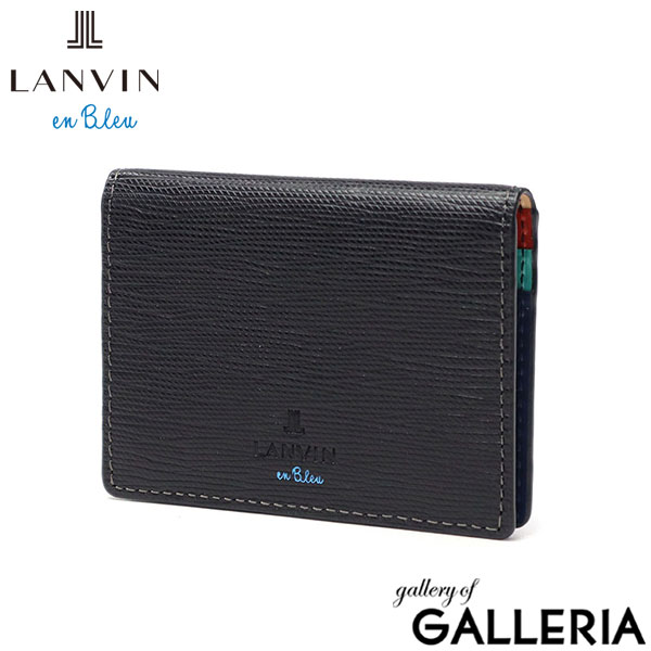 ランバン オン ブルー パスケース メンズ LANVIN en Bleu 本革 二つ折り ブランド レザー 牛革 革 定期入れ IDカードケース IDケース おしゃれ 軽量 スリム 薄い カジュアル ビジネス スタンパ 522607