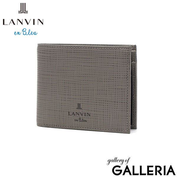 ランバン オン ブルー 二つ折り財布 メンズ 財布 小銭入れあり LANVIN en Bleu ブランド 大人 上品 コンパクト 軽量 二つ折り 二つ折 革財布 小さめ 高級感 レザー 本革 革 おしゃれ プレゼント ゼブダ 529614