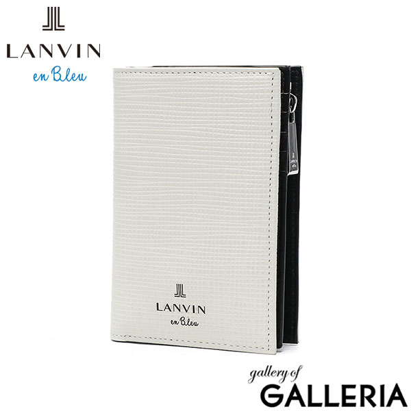 ランバン オン ブルー 二つ折り財布 メンズ ブランド LANVIN en Bleu 財布 小銭入れあり シンプル 二つ折り 二つ折 本革 牛革 革 レザー 大容量 ブラック 黒 グレー 白 青 おしゃれ 上品 ゼブダ 529615