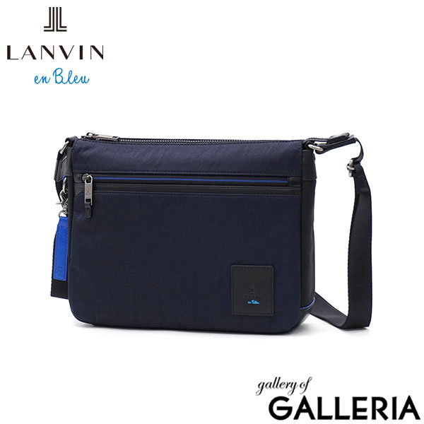 ランバン オン ブルー ショルダーバッグ メンズ レディース ブランド 軽量 LANVIN en Bleu ショルダー バッグ 斜めがけ 小さめ 撥水 大人 ナイロン B5 カジュアル 横型 おしゃれ リール 530112