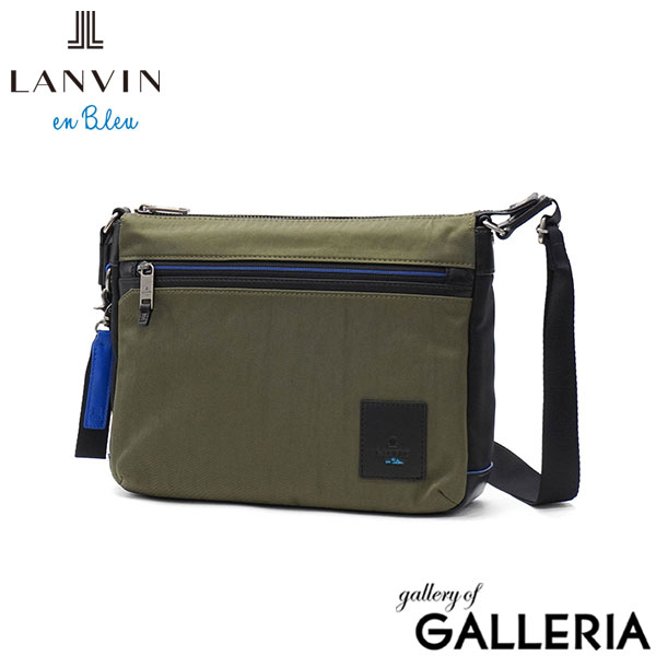 ランバン オン ブルー ショルダーバッグ メンズ レディース ブランド 軽量 LANVIN en Bleu ショルダー バッグ 斜めがけ 小さめ 撥水 大人 ナイロン B5 カジュアル 横型 おしゃれ リール 530112