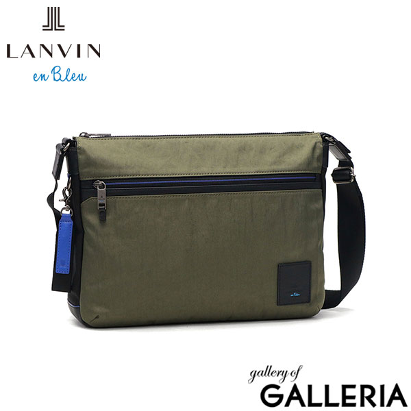 ランバン オン ブルー ショルダーバッグ メンズ レディース ブランド 軽量 LANVIN en Bleu ショルダー バッグ 斜めがけ 撥水 大人 ナイロン A4 カジュアル 横型 おしゃれ ファスナー付き リール 530113